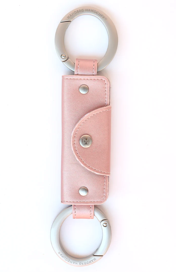 Handbag Handcuff- Metallic Pink