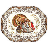Paper Placemats- Handpainted Turkey with Hay Berries