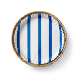 Bold Blue Stripes preformed plate liners