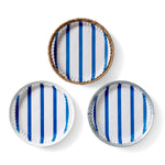 Bold Blue Stripes preformed plate liners