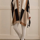 Poncho Cape Sweater- Cinnamon