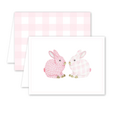 Porcelain Bunnies Pink Single Card