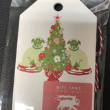 Pugs At Tree Gift Tags