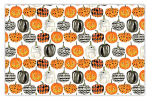 Paper Placemats- Handpainted Pumpkin Pattern