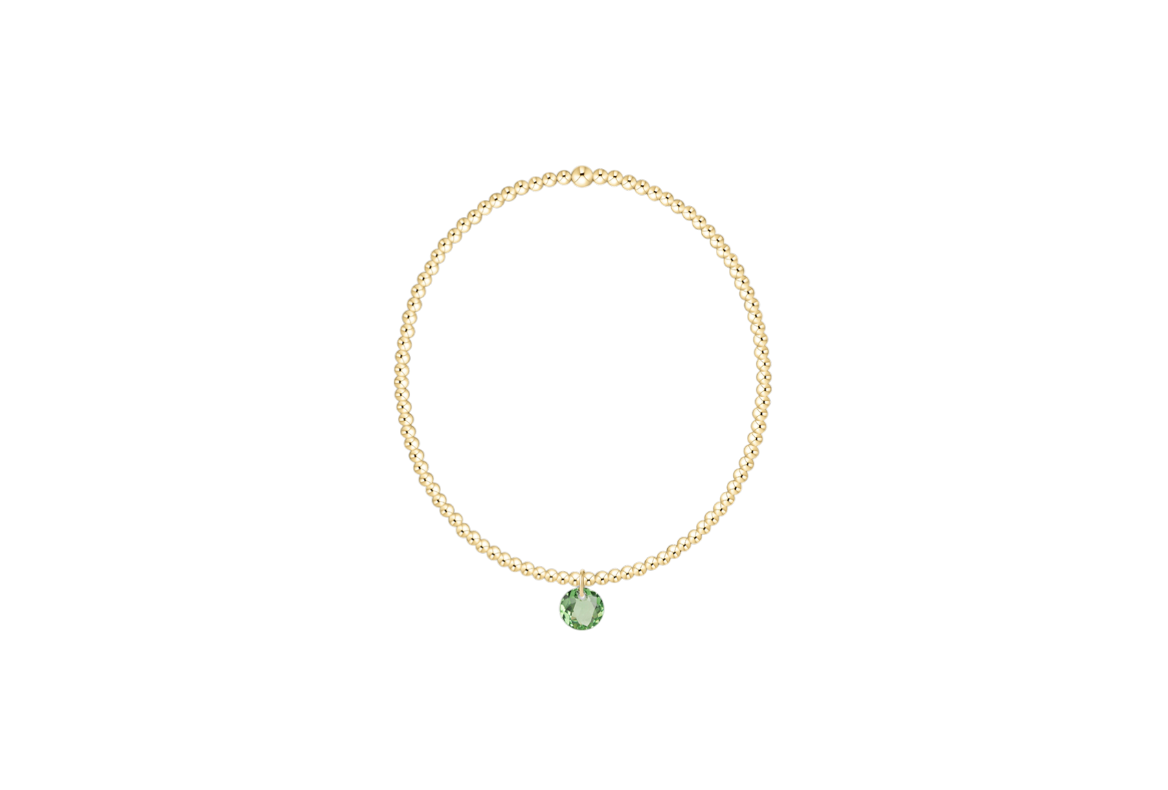 Classic Gold 2mm and 3mm Bracelet Reflection Small Charm