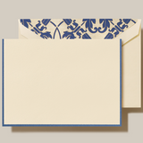 CF1312 Regent Blue Bordered Regency Notes on Ecruwhite Kid Finish Paper