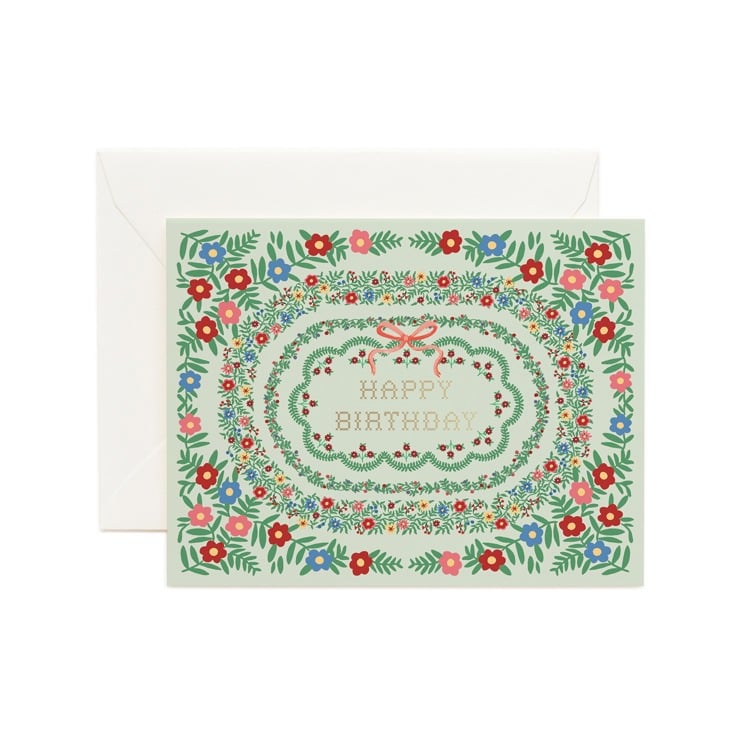 Rosette Birthday Card