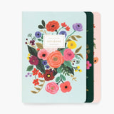 Assorted Set of 3 Garden Party Notebooks