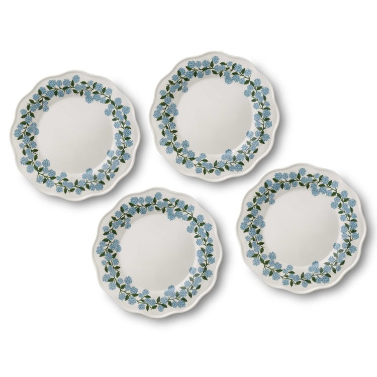 Hydrangea Melamine Dinner Plates