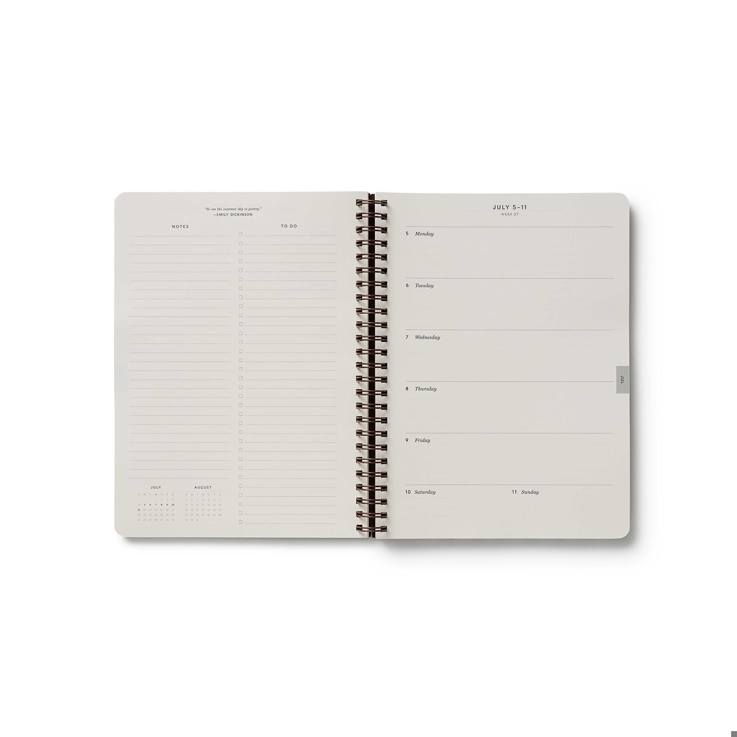 2027 Sage Hydrangea 12-Month Softcover Spiral Planner
