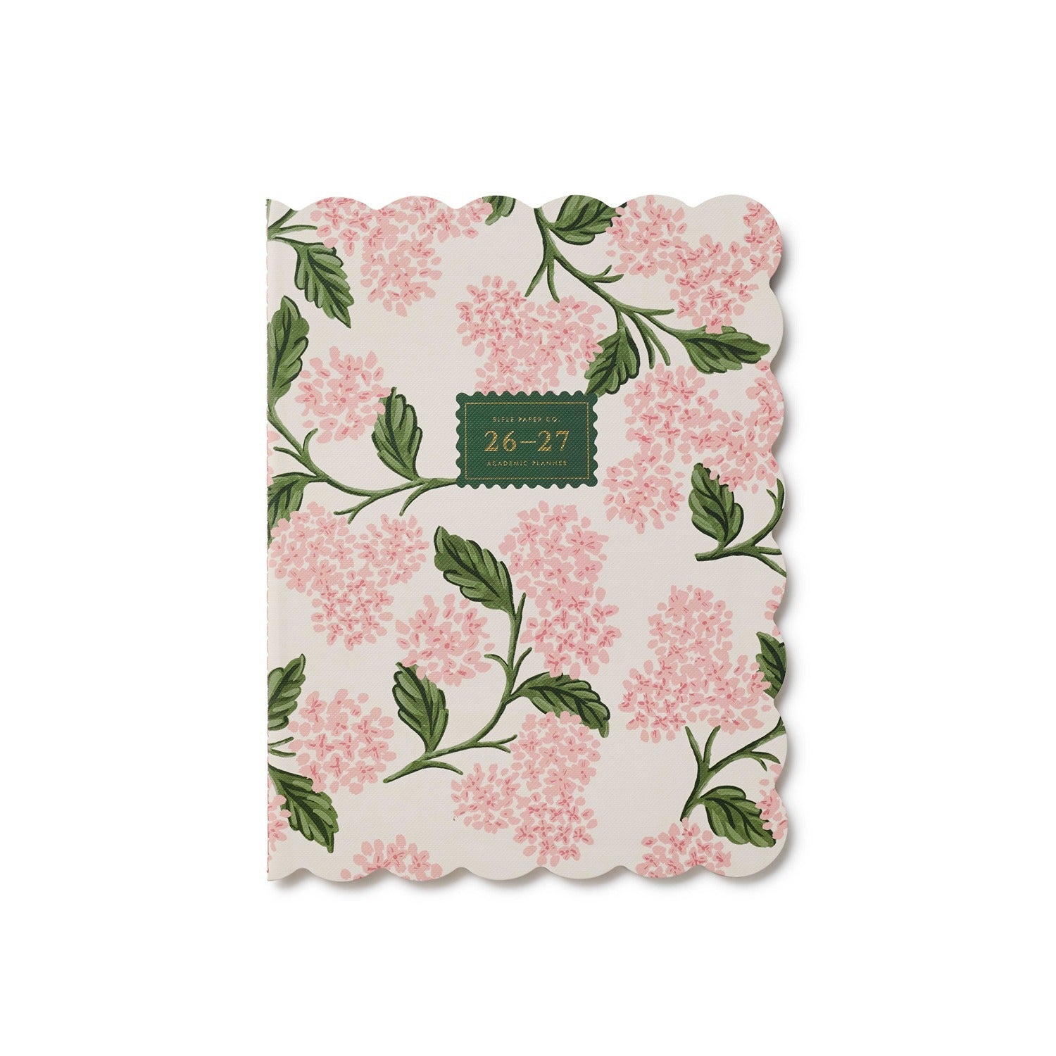 2027 Pink Hydrangea 12-Month Academic Appointment Notebook