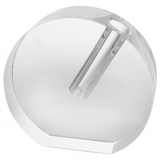 Crystal Glass Bud Vase-RD Flat-Small