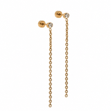 Screwback Stud Earrings | Darby Duster Gold