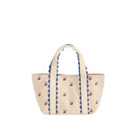 CHERRY ICONS MINI TOTE,NATURAL