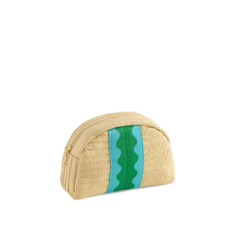MARBELLA ZIP POUCH,GREEN