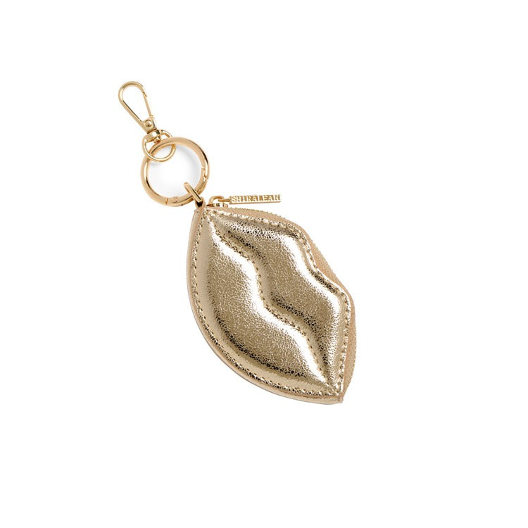 KISSES CARD CASE,GOLD