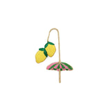 LEMON/UMBRELLA BEADED BAG CHARM,MULTI