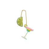LIME/MARGARITA BEADED BAG CHARM,MULTI