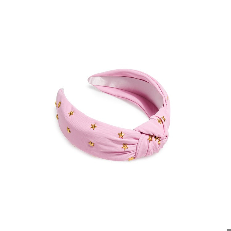 STARS KNOTTED HEADBAND,PINK