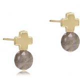 Signature Cross Gold Stud Earrings