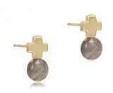 Signature Cross Gold Stud Earrings