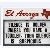 Silence is Golden Card