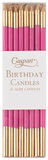 Birthday Slims Candles Fuchsia/Gold