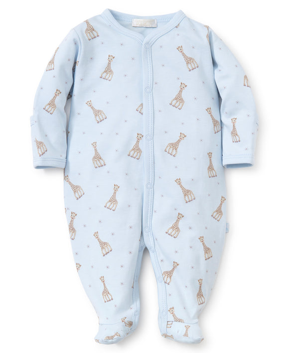 Sophie La Girafe Light Blue Snap Footie