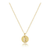 16" Necklace Gold Respect Small Gold Disc Package
