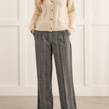 L/S Sweater Cardigan- Oatmeal