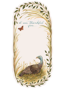 Thankful Turkey Table Card