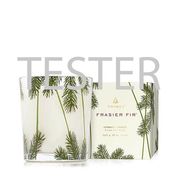 Frasier Fir Poured Candle, 13 oz Pine Needle, Tester