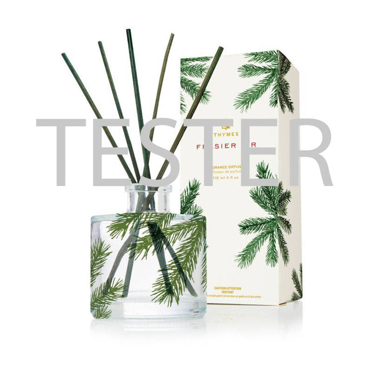 Frasier Fir Reed Diffuser, Petite Pine Needle Design, Tester