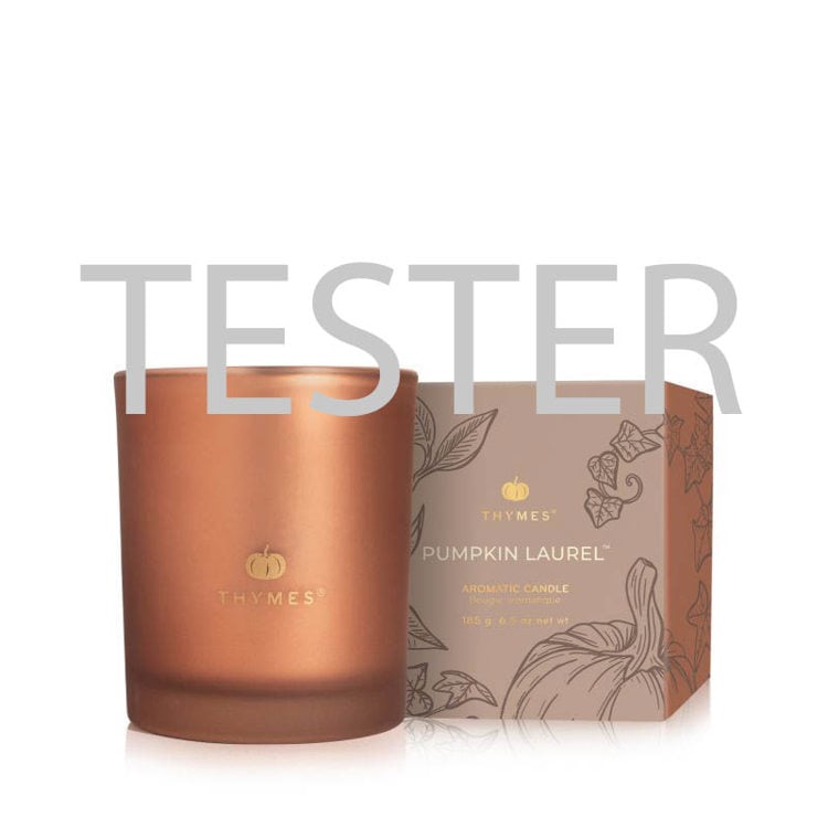 Pumpkin Laurel Aromatic Candle, Tester