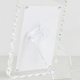 Lucite 4x6 Frame | Clear Weave
