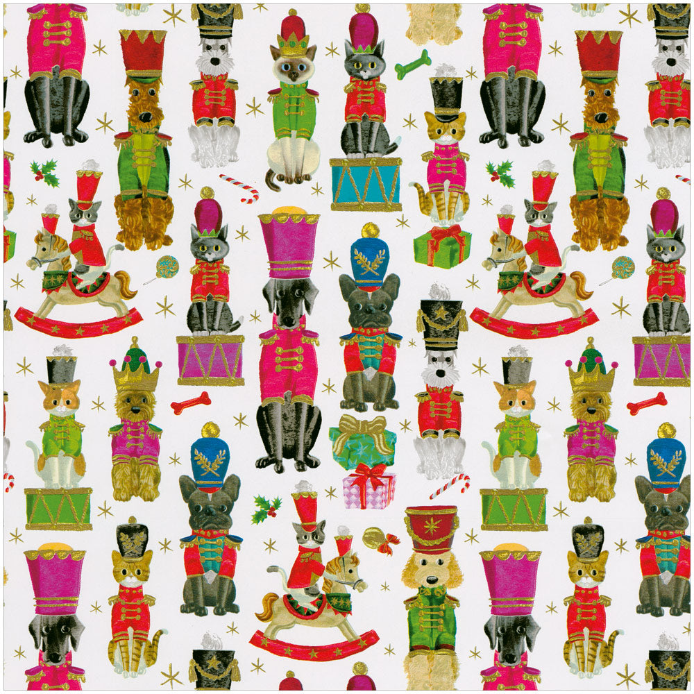 a pattern of cartoon animals