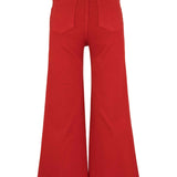 Meg High Rise Fab Ab Wide Leg Raw Hem | Tomato