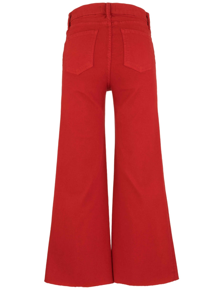 Meg High Rise Fab Ab Wide Leg Raw Hem | Tomato