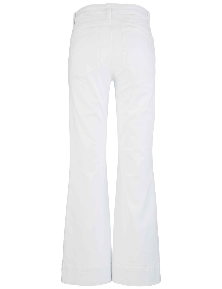 Stella High Rise Fab Ab Flare | Optic White