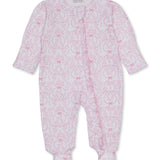 Footie with Zipper | Delicate Blooming Bows