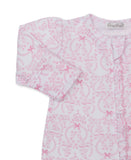 Footie with Zipper | Delicate Blooming Bows