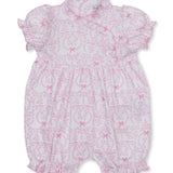 Short Playsuit | Delicate Blooming Bows