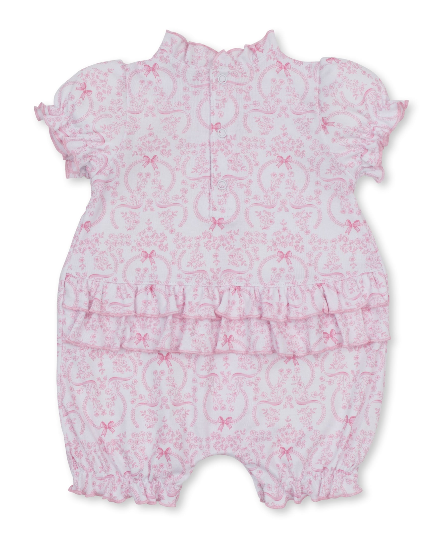 Short Playsuit | Delicate Blooming Bows