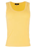 Anastasia Tank Top with Scoop Neck | Limoncello