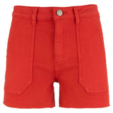 Jane High Rise Short Pork Chop Pockets | Tomato