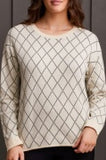 Reversible Cotton Crew Neck Sweater Moonstone