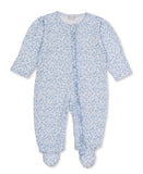 Printed Footie with Zipper | Fall Blooms