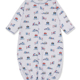 Printed Convertible Baby Gown | Toot Toot