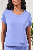 Short Sleeve Top with Pockets | Baja Blue