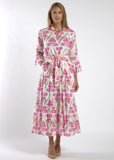 Roxie Dress | Gilded Flora White/Gold